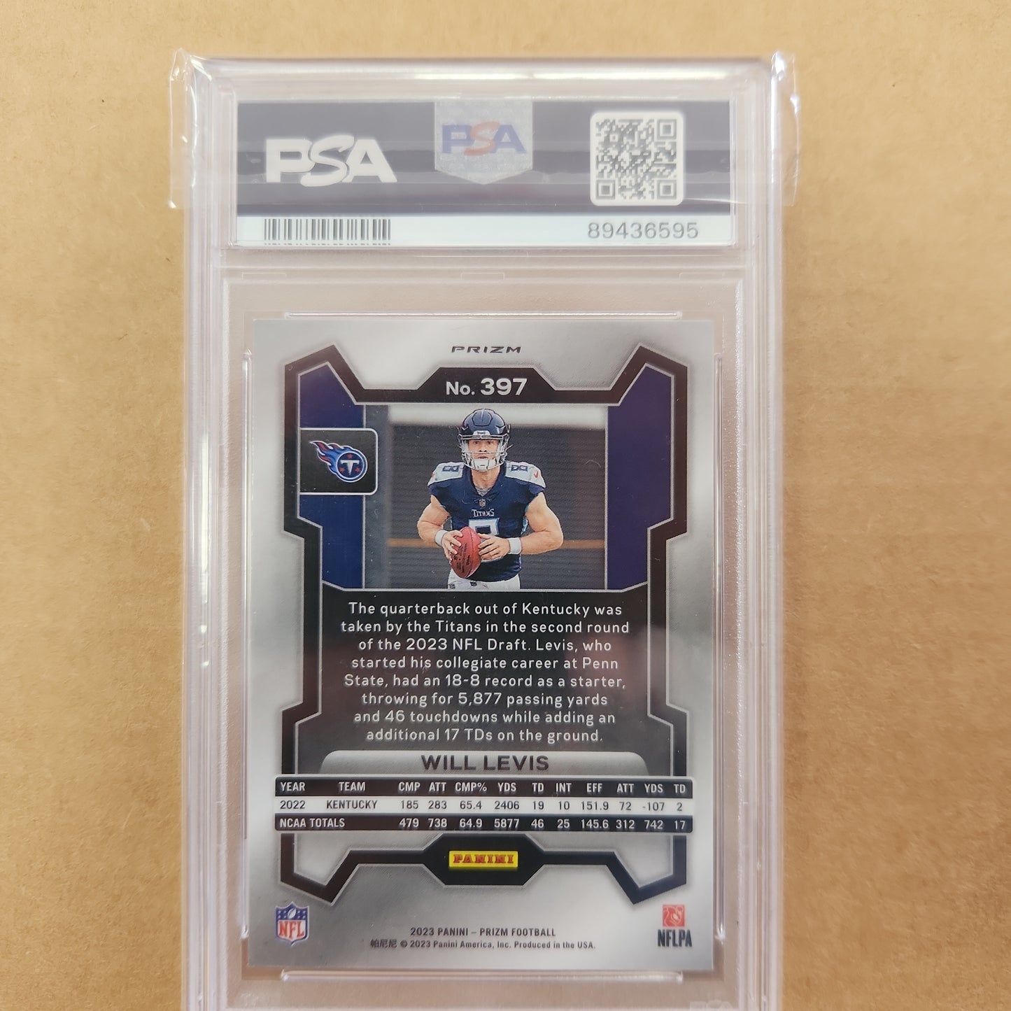 2023 PRIZM WILL LEVIS SILVER PSA 9