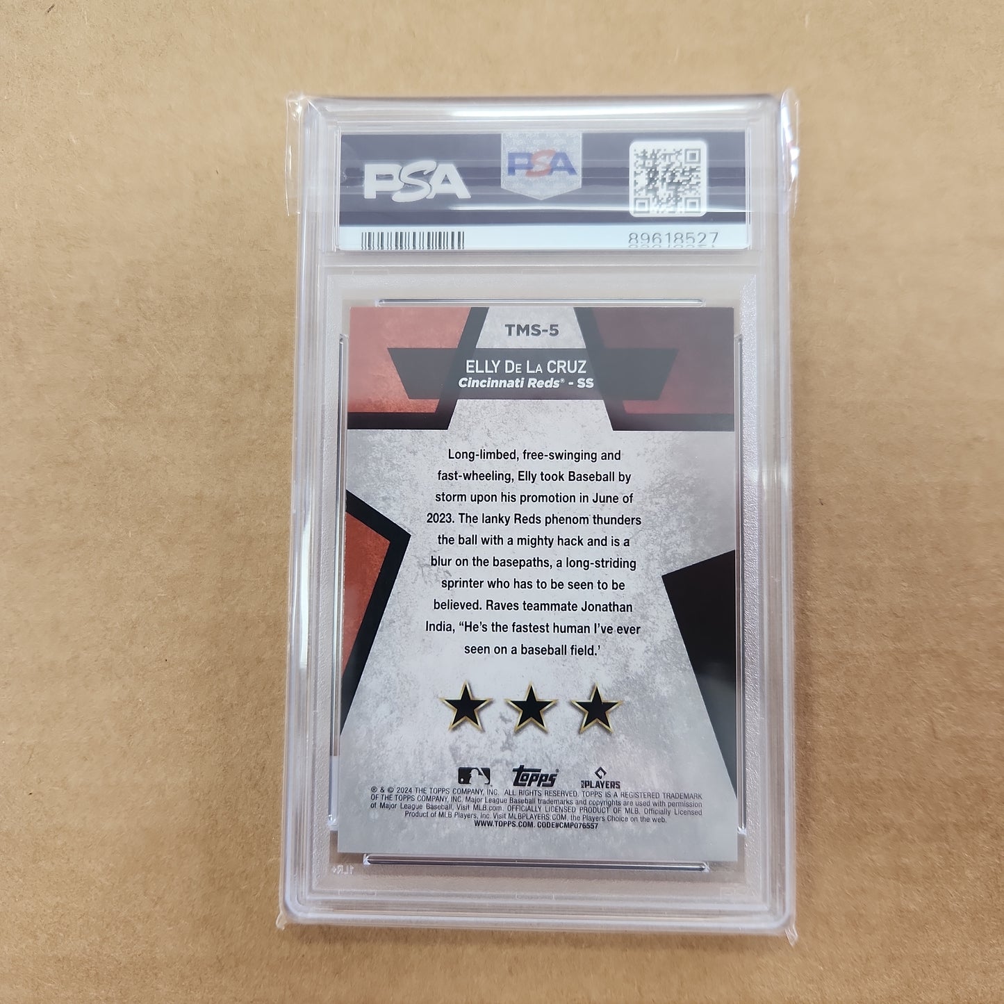 2024 TOPPS ELLY DE LA CRUZ MEGA STARS PSA 9