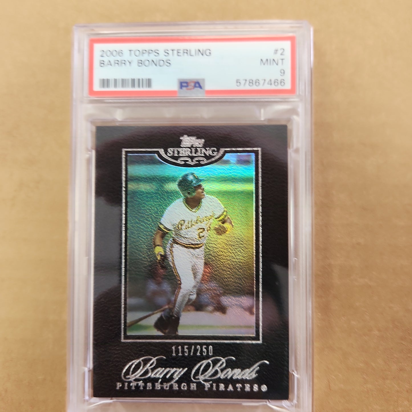 2006 TOPPS STERLING BARRY BONDS PSA 9